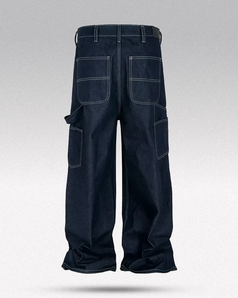 Dark blue baggy jeans "Magane" - Image 6