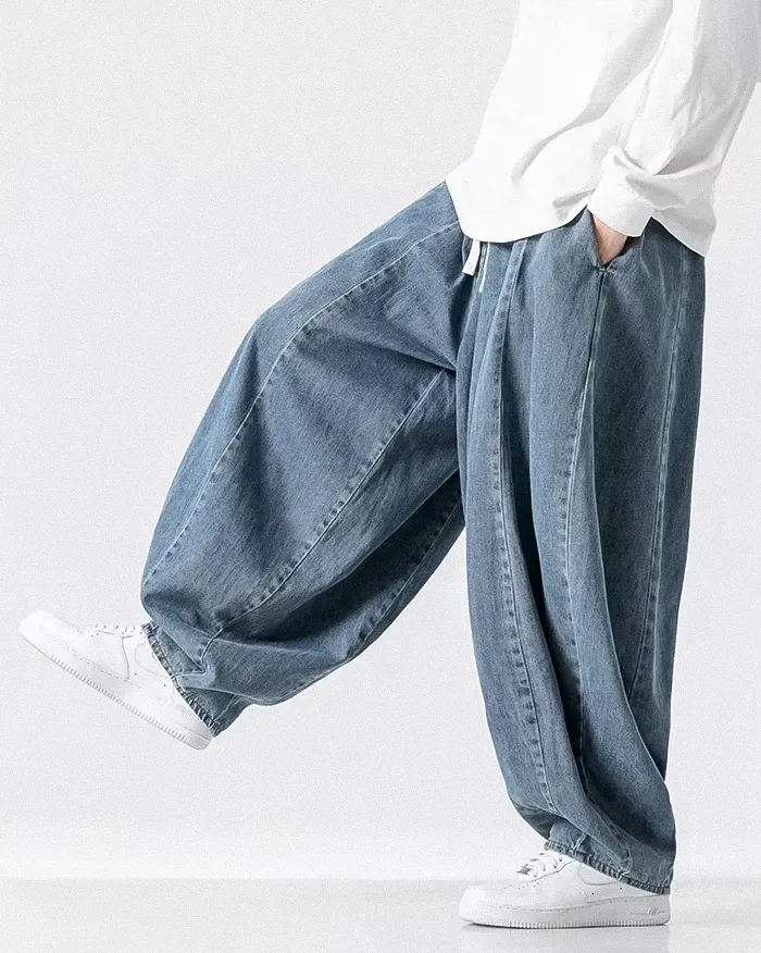 Denim harem pants for men "Toyoba" - Image 10