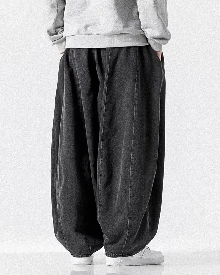 Denim harem pants for men "Toyoba" - Image 11