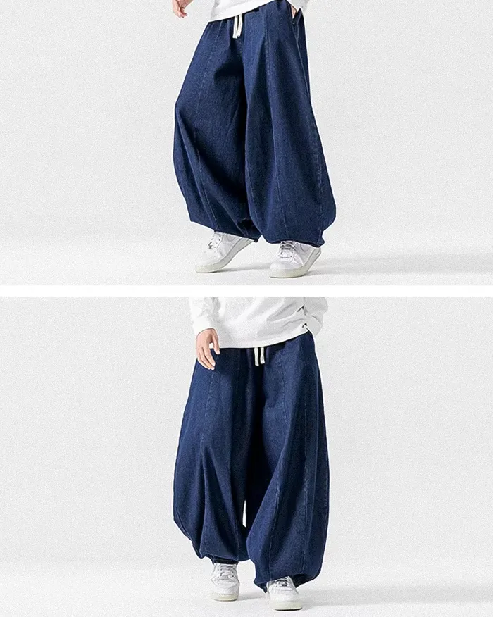 Denim harem pants for men "Toyoba" - Image 12