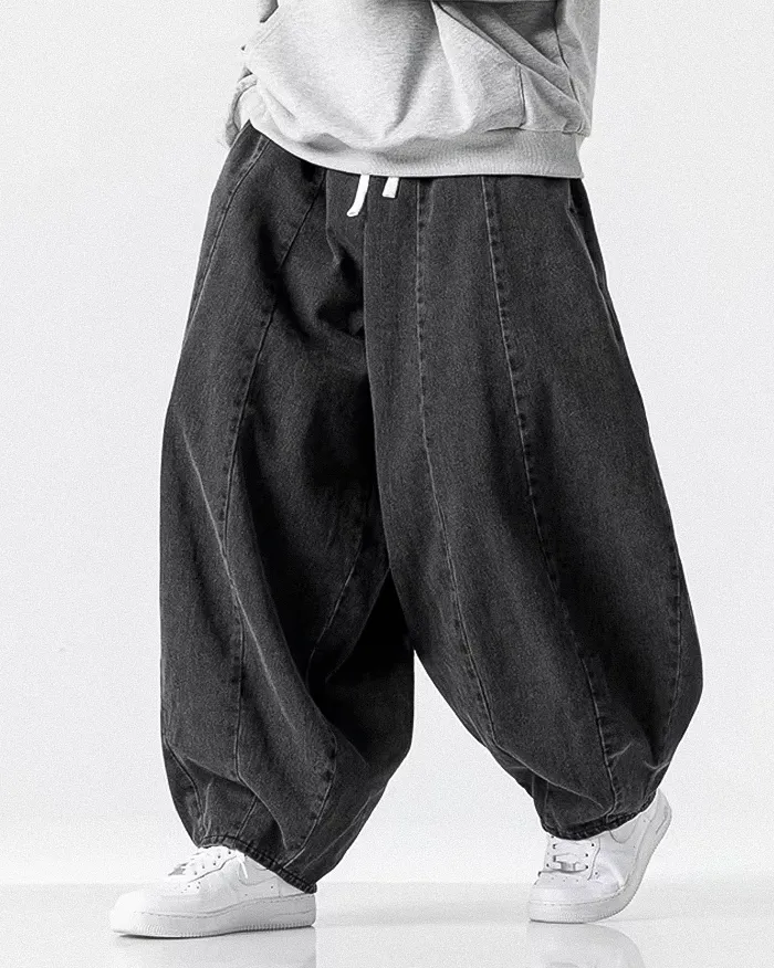 Denim harem pants for men "Toyoba" - Image 2