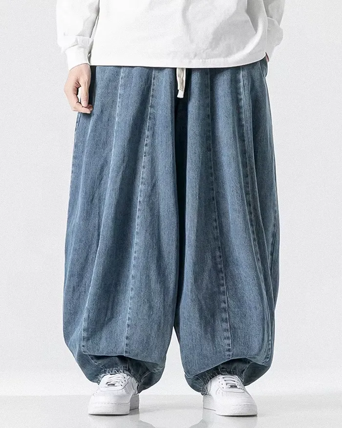Denim harem pants for men "Toyoba" - Image 5