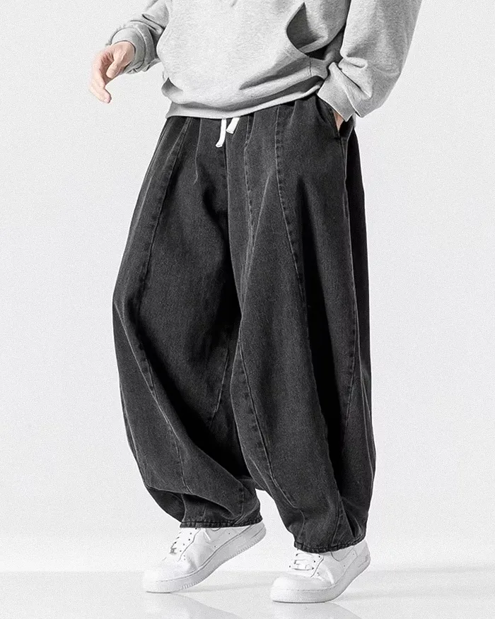 Denim harem pants for men "Toyoba" - Image 7
