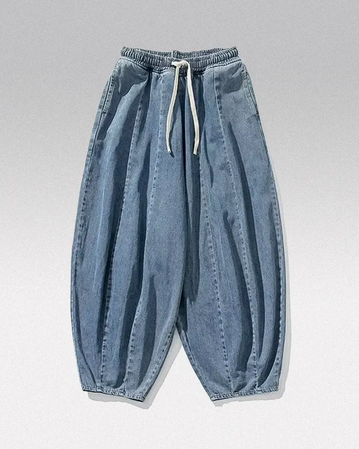 Denim harem pants for men "Toyoba" - Image 9