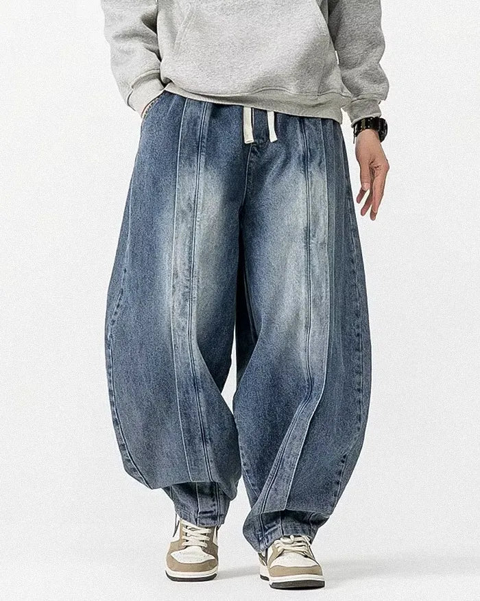 Denim harem trousers "Kyota" - Image 10