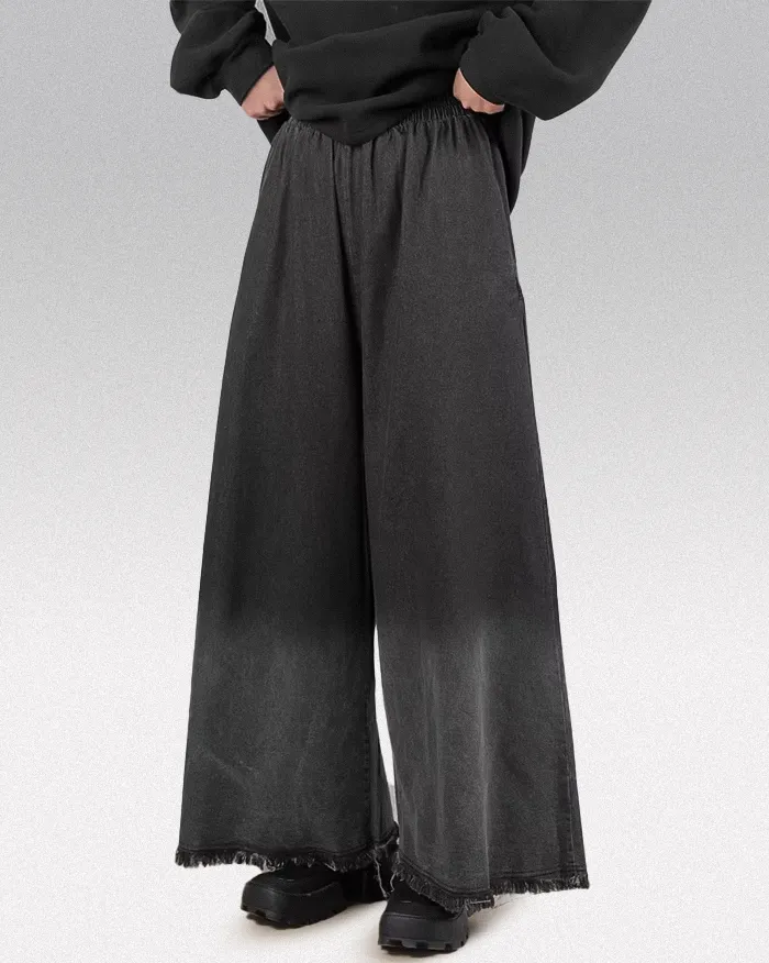 Denim Women Hakama Pants "Kyonan" - Image 2