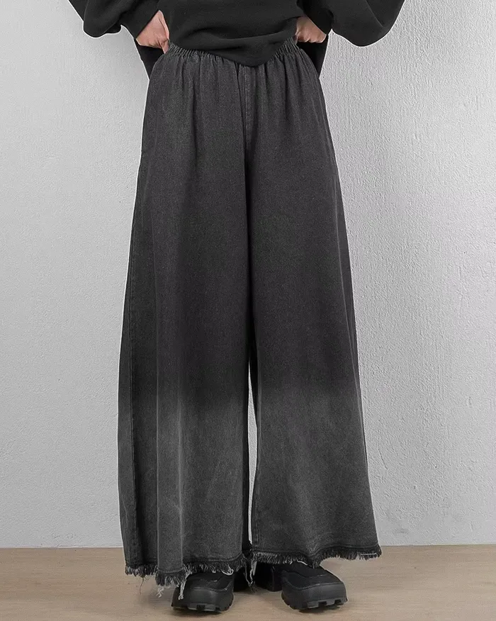 Denim Women Hakama Pants "Kyonan" - Image 6