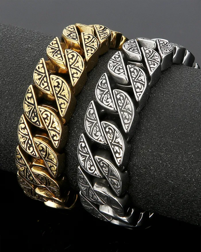 Engraved stainless steel bracelet "Fynix" - Image 10