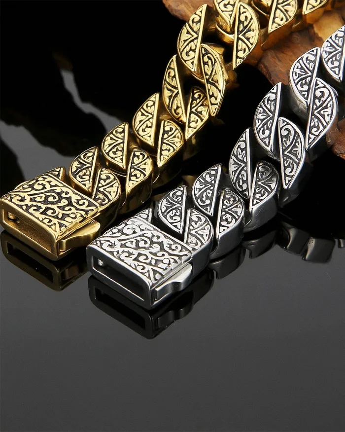Engraved stainless steel bracelet "Fynix" - Image 11