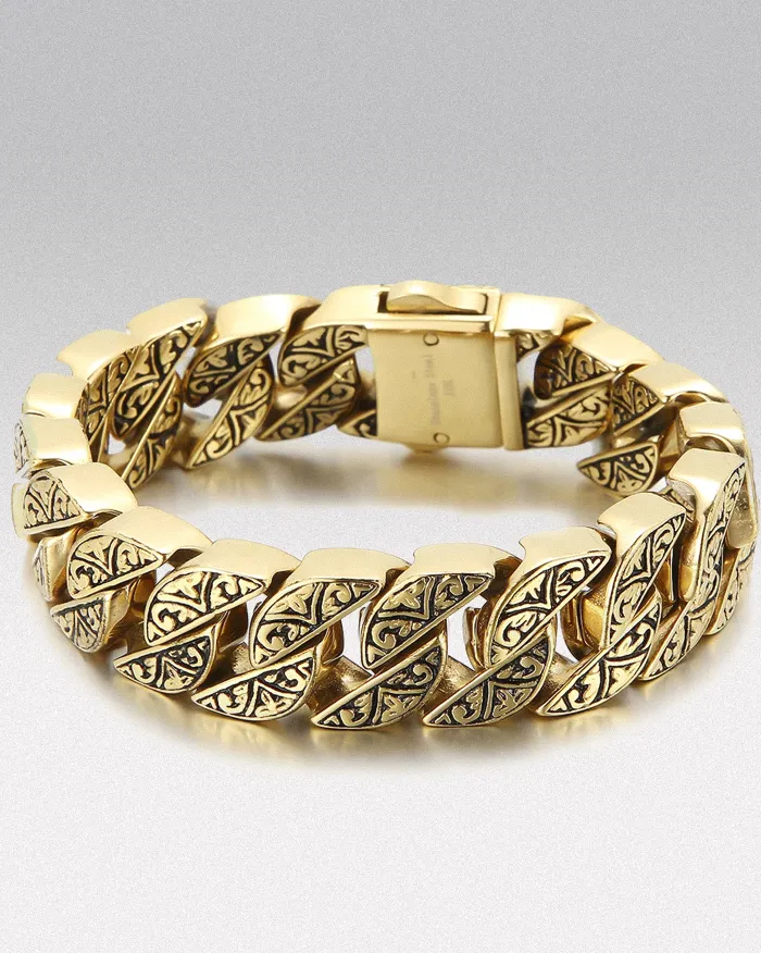 Engraved stainless steel bracelet "Fynix" - Image 13