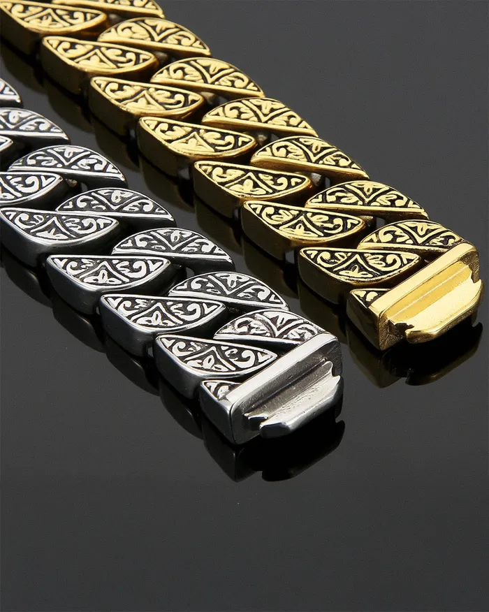 Engraved stainless steel bracelet "Fynix" - Image 14