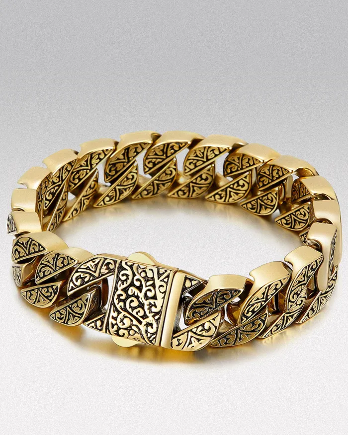 Engraved stainless steel bracelet "Fynix" - Image 2