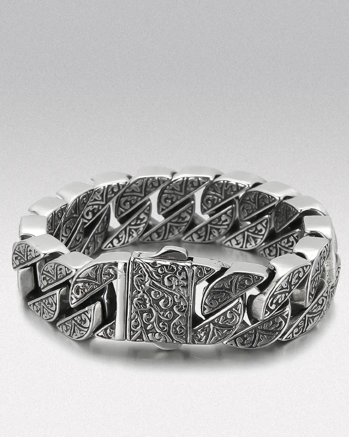 Engraved stainless steel bracelet "Fynix" - Image 3