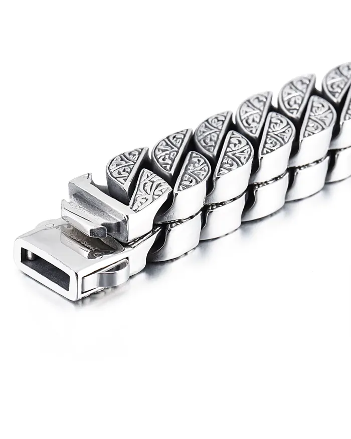 Engraved stainless steel bracelet "Fynix" - Image 6