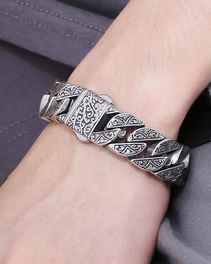 Engraved stainless steel bracelet "Fynix" - Image 8