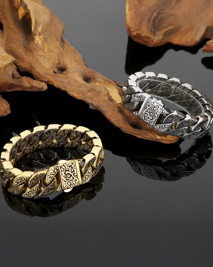 Engraved stainless steel bracelet "Fynix" - Image 9