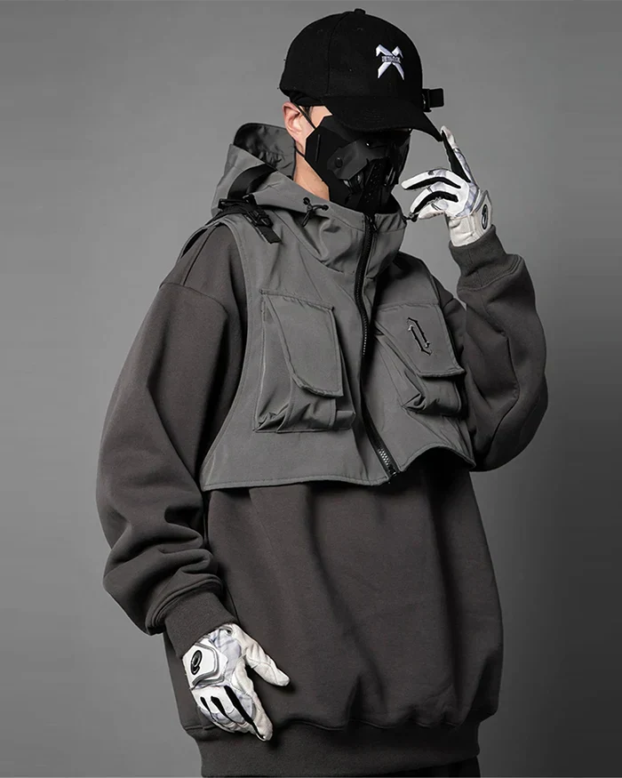 Fake two Pieces Hoodie "Kaizu" - Image 4
