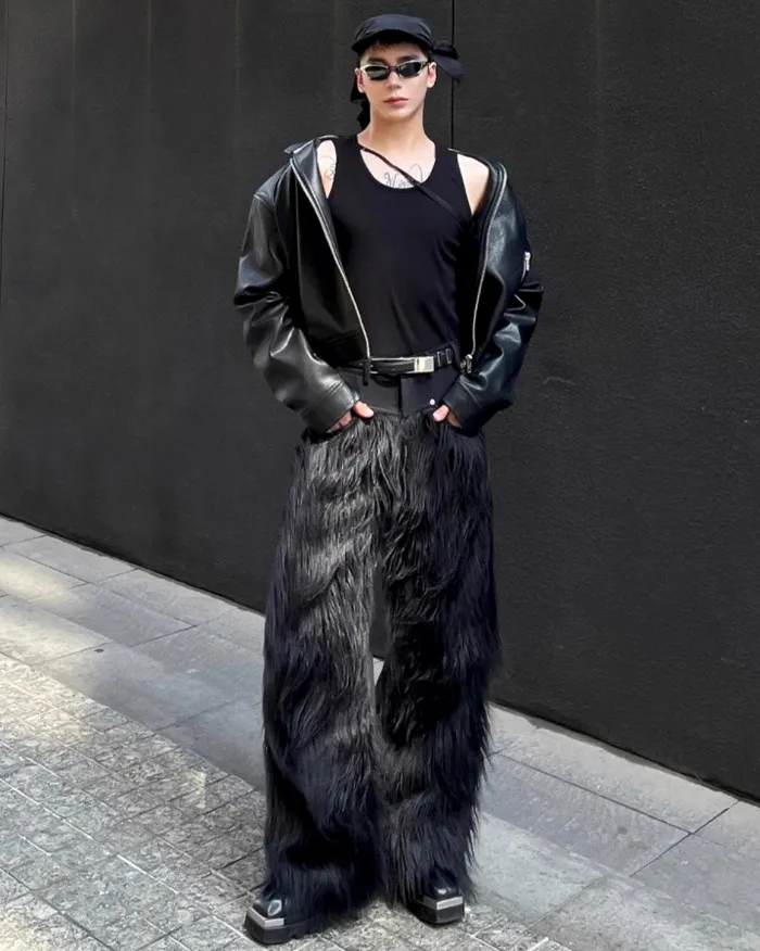 Faux Fur Pants "Zorron" - Image 12