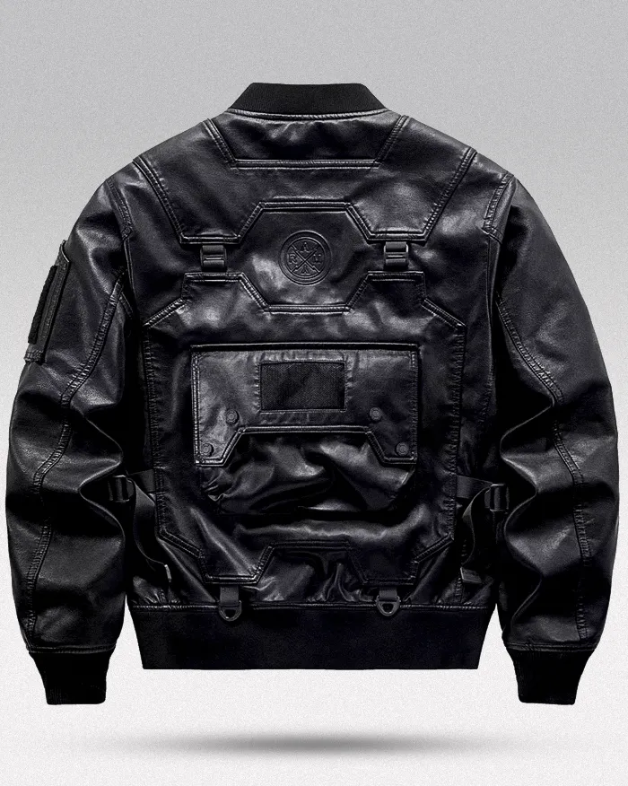 Faux leather bomber jacket "Kaide" - Image 2