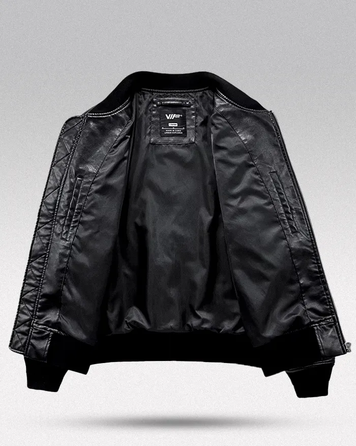 Faux leather bomber jacket "Kaide" - Image 3