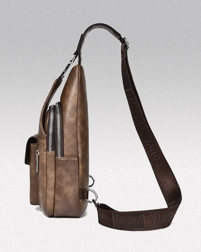 Faux leather crossbody bag "Yokashi" - Image 10
