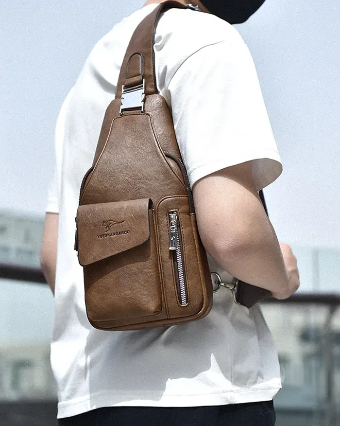 Faux leather crossbody bag "Yokashi" - Image 12