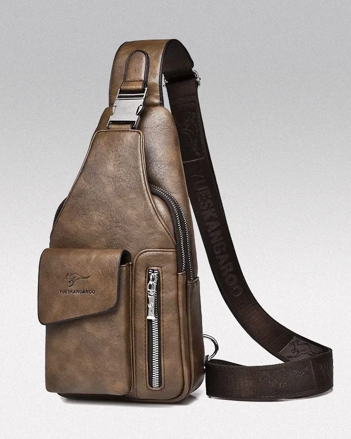 Faux leather crossbody bag "Yokashi" - Image 2