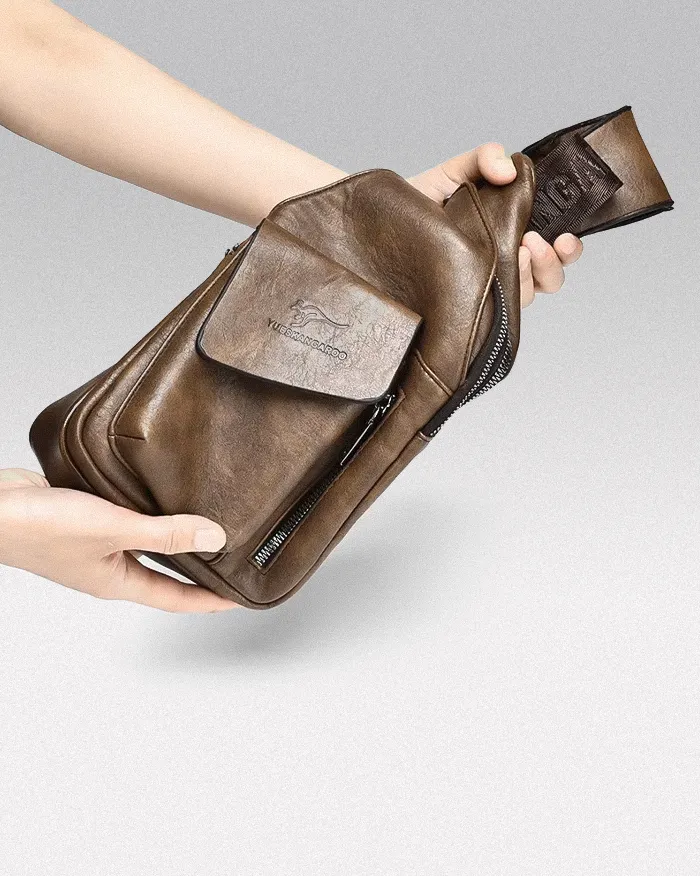 Faux leather crossbody bag "Yokashi" - Image 3