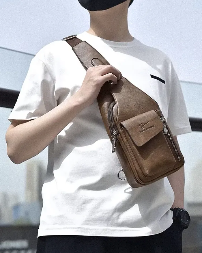 Faux leather crossbody bag "Yokashi" - Image 4