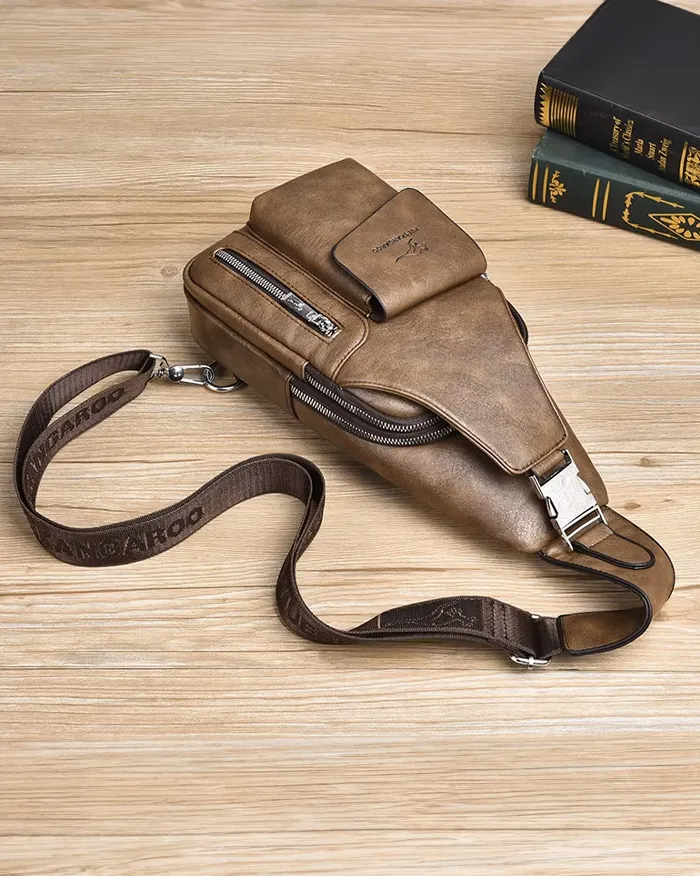 Faux leather crossbody bag "Yokashi" - Image 6