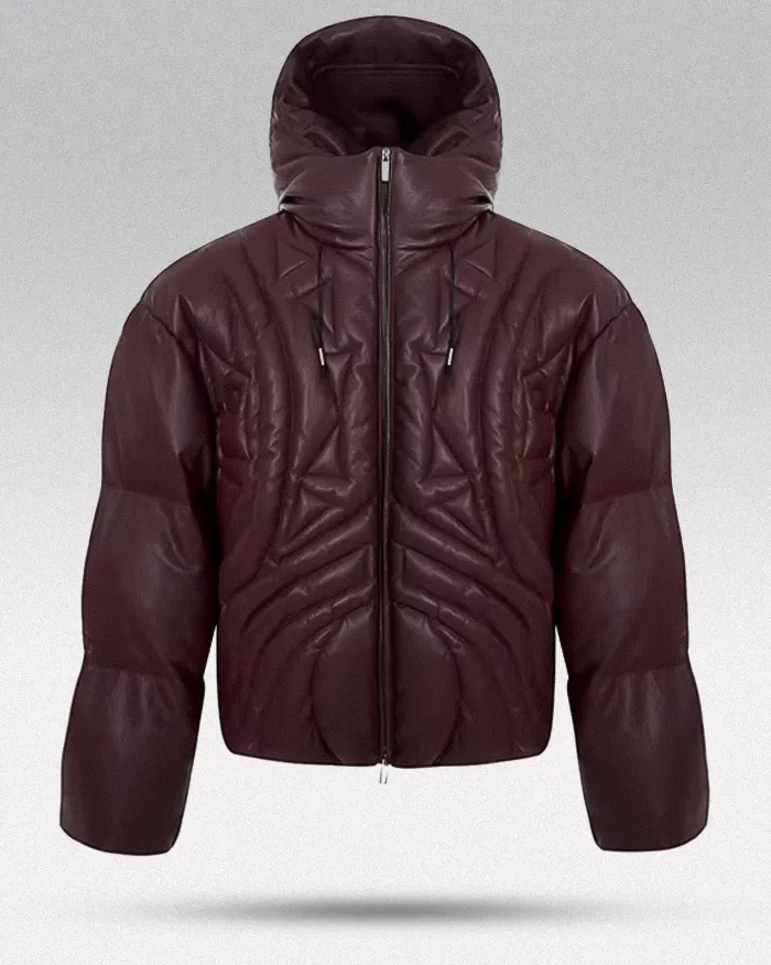 Faux Leather down jacket "Hiratsu" - Image 6