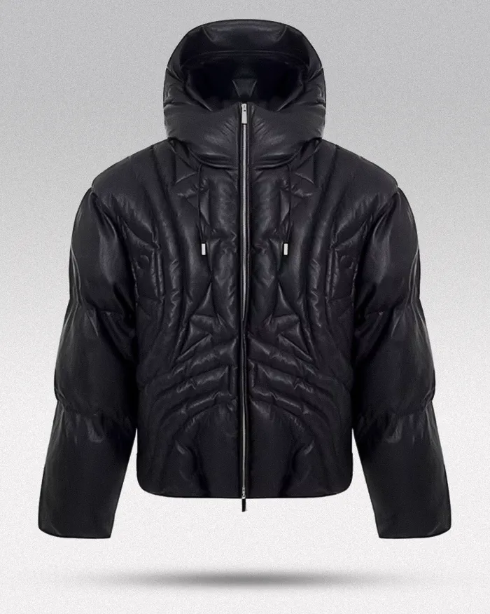 Faux Leather down jacket "Hiratsu" - Image 7