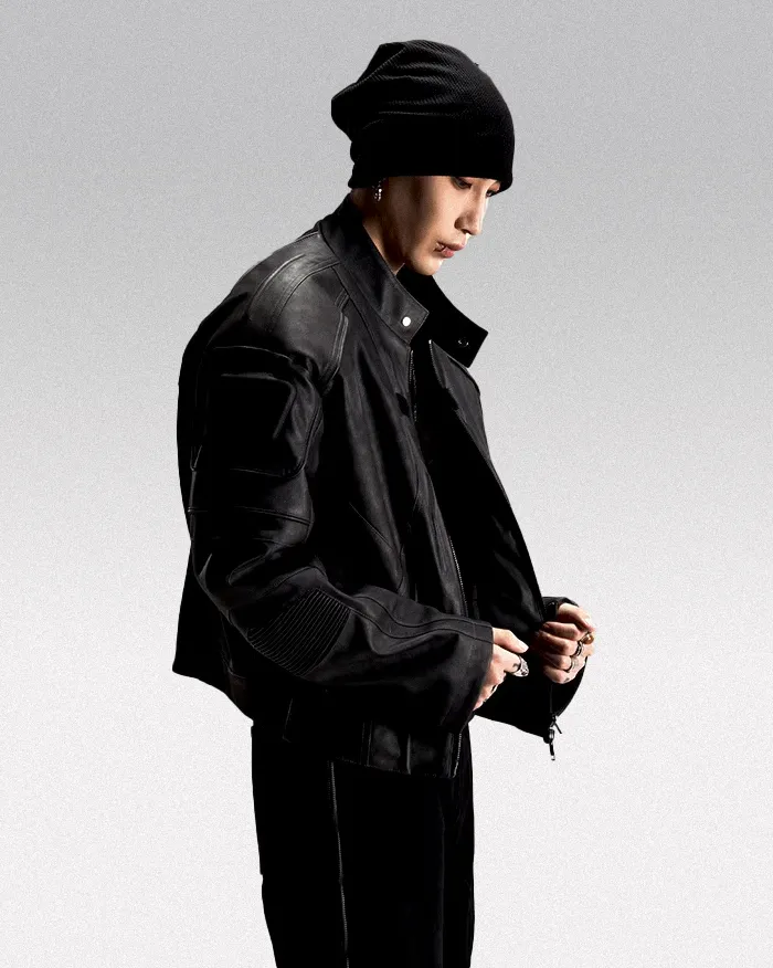 Faux leather jacket "Takagi" - Image 10