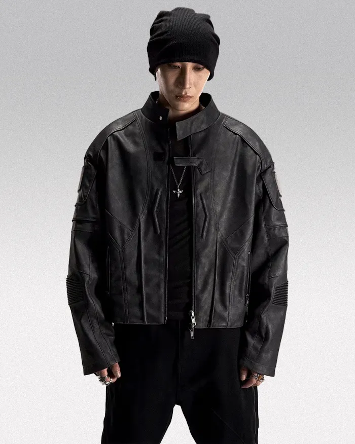 Faux leather jacket "Takagi" - Image 11