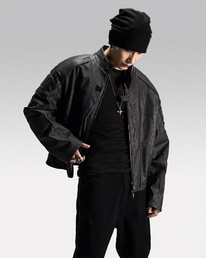 Faux leather jacket "Takagi" - Image 12