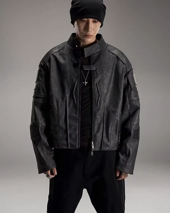 Faux leather jacket "Takagi" - Image 4