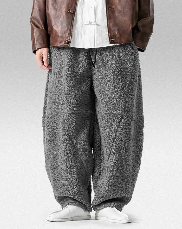 Fleece wool pants "Mugyo"