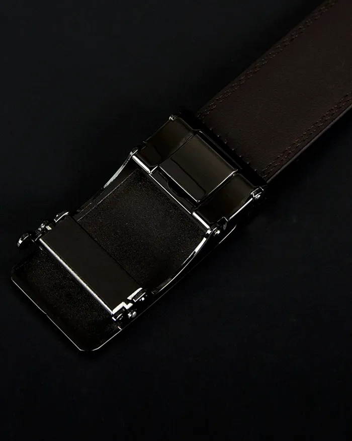 Genuine leather men's belt "Ikugo" - Image 3