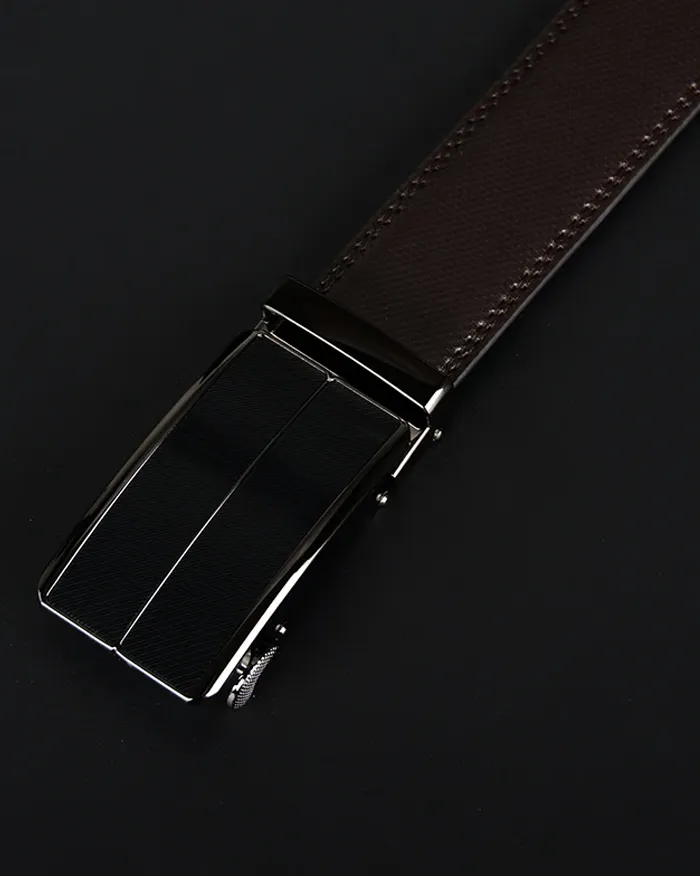 Genuine leather men's belt "Ikugo" - Image 4