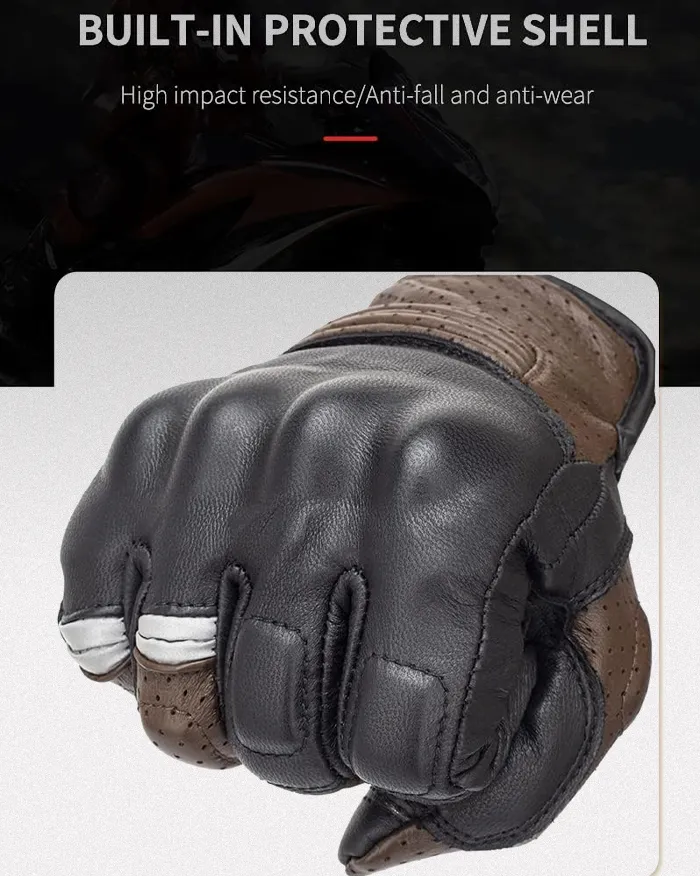 Gloves touch screen leather "Kobara" - Image 5