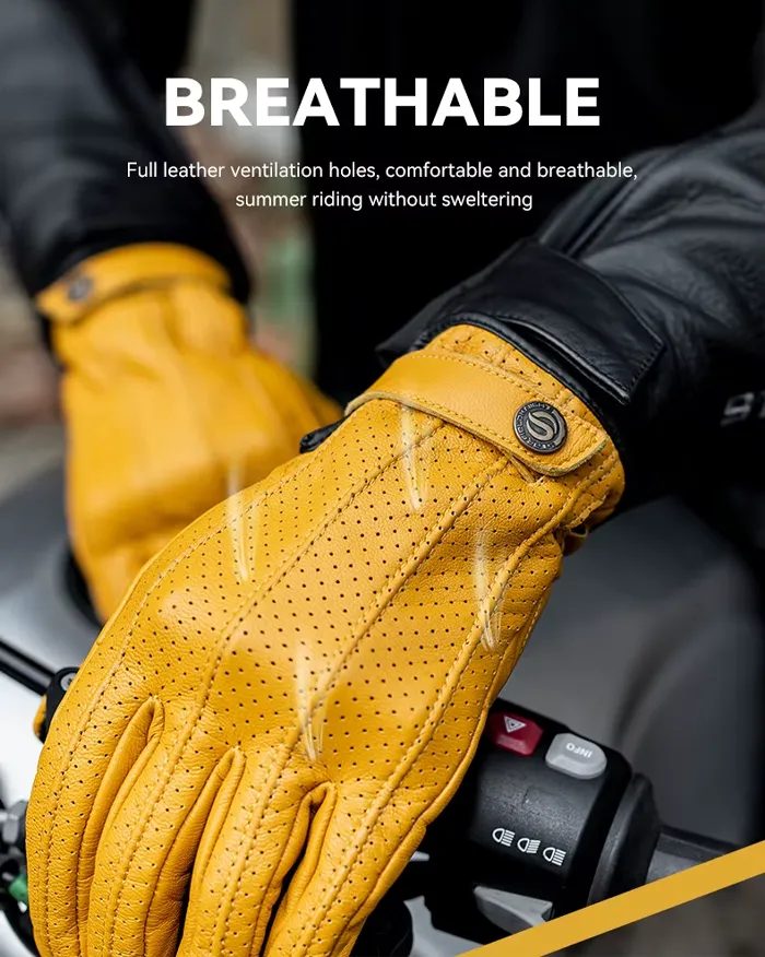 Gloves touch screen leather "Kosa" - Image 11