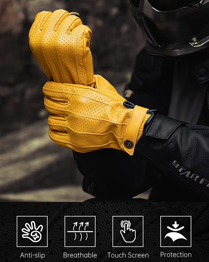 Gloves touch screen leather "Kosa" - Image 12
