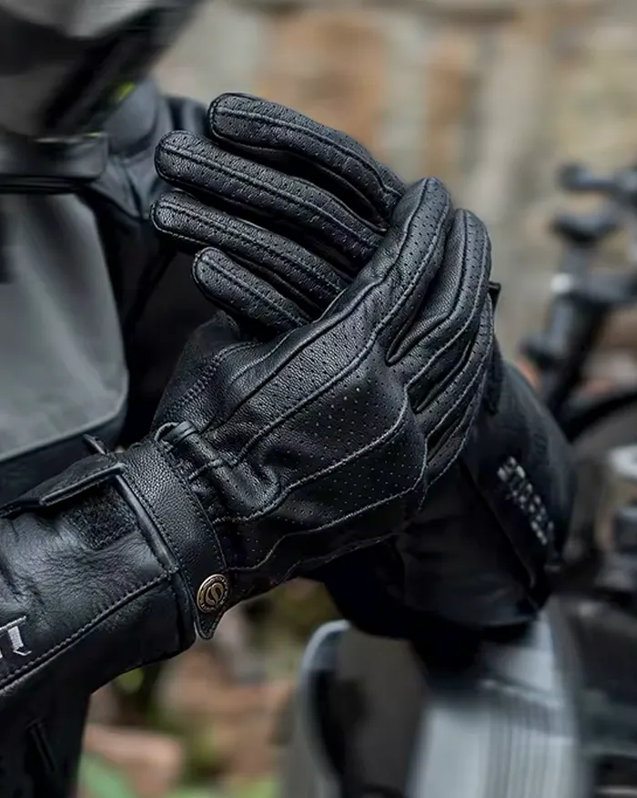 Gloves touch screen leather "Kosa" - Image 15