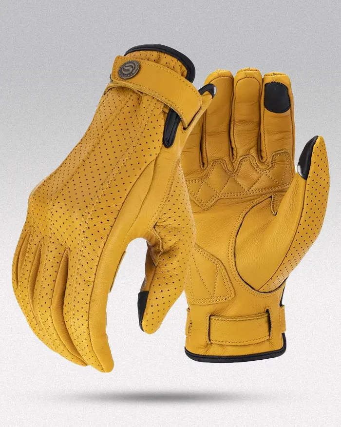 Gloves touch screen leather "Kosa" - Image 2