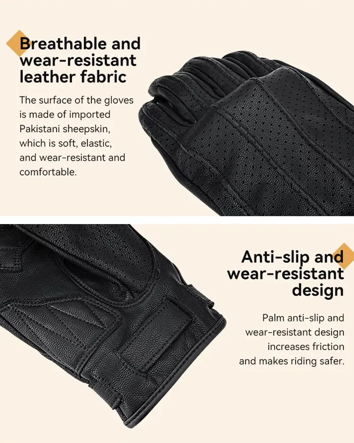 Gloves touch screen leather "Kosa" - Image 5