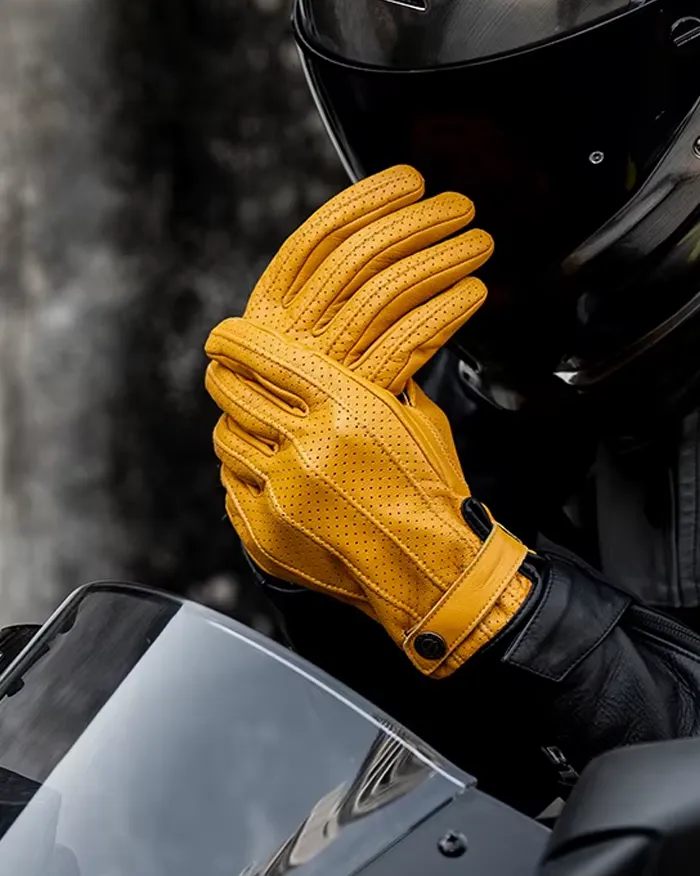 Gloves touch screen leather "Kosa" - Image 6