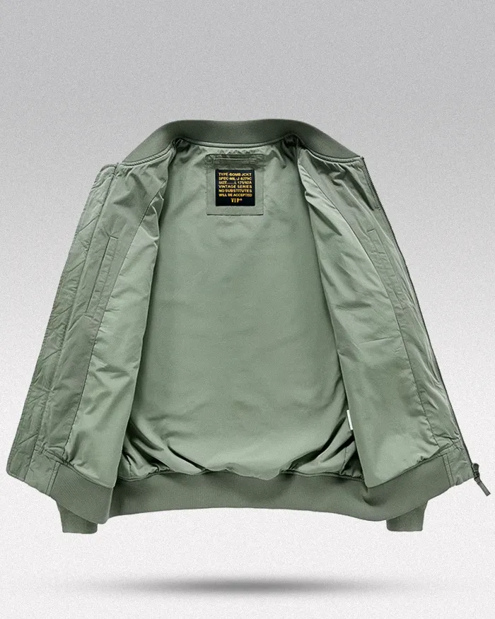 Green bomber jacket "Kayumi" - Image 3