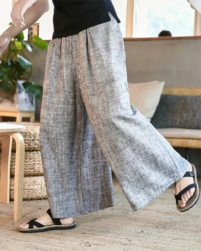 Grey Hakama Pants "Awara" - Image 3