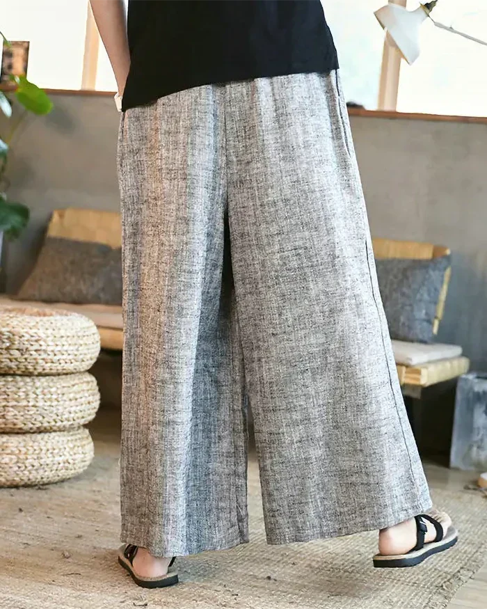 Grey Hakama Pants "Awara" - Image 4