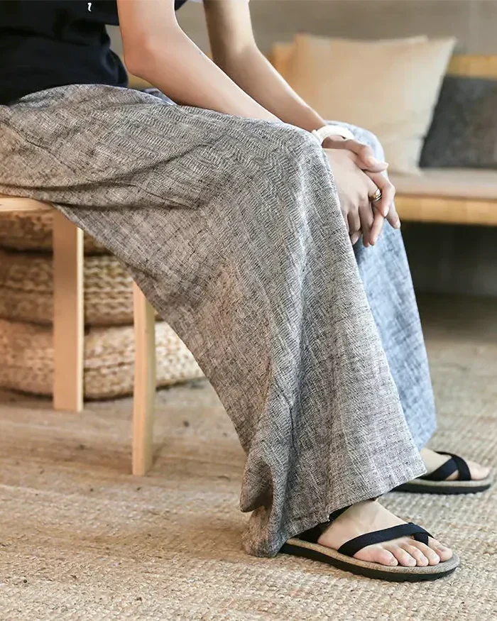 Grey Hakama Pants "Awara" - Image 7